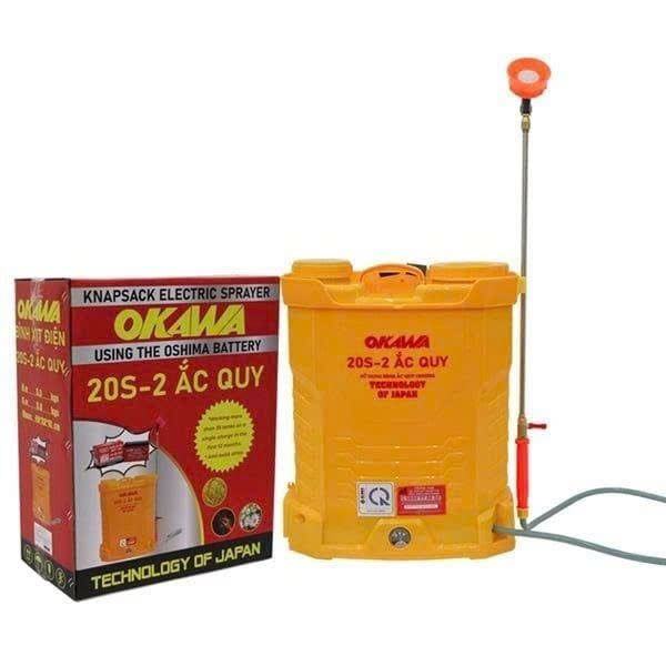 Bình Xịt Điện Okawa 20S 20L Chính Hãng 12V/8Ah - hình ảnh sản phẩm thực tế 1