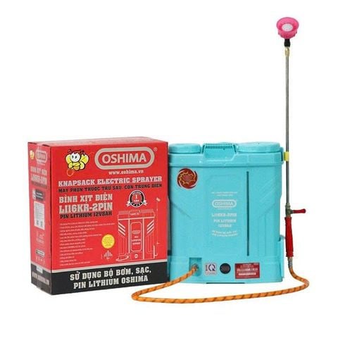 Bình Xịt Điện Oshima LI16KR Pin Lithium 16L Chính Hãng Siêu Nhẹ