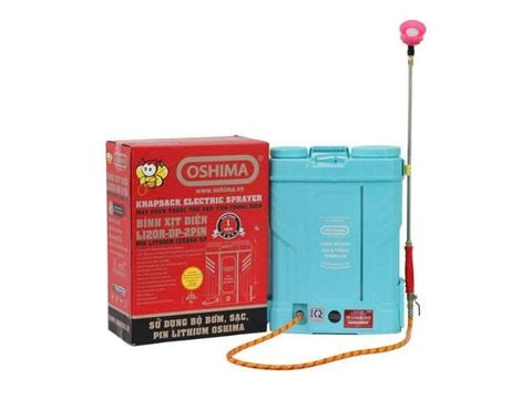 Bình Xịt Điện Oshima Li20R-DP Pin Lithium 2 Bơm Chính Hãng