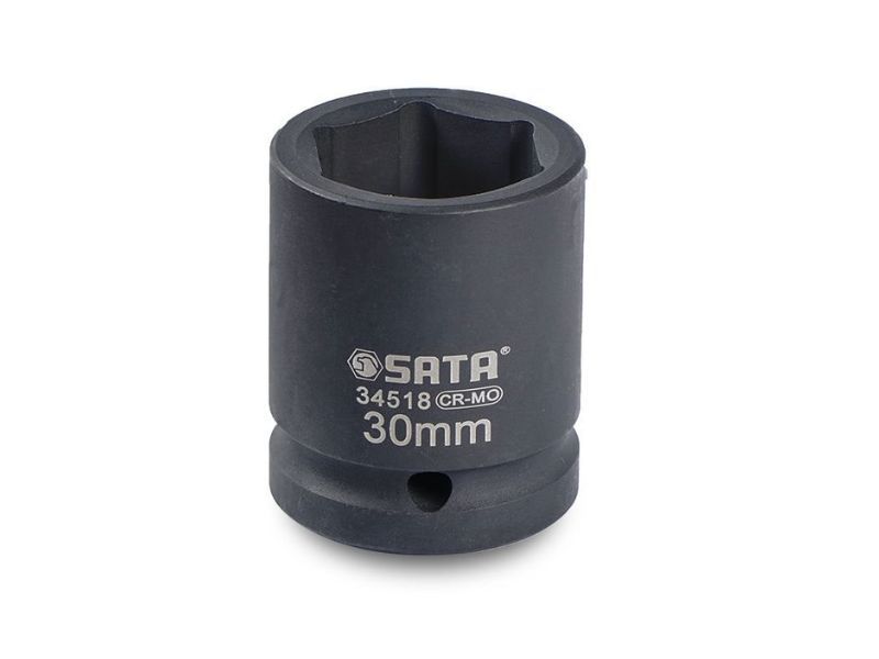Đầu tuýp cốt vuông 1" ra lục giác 30mm thành dày thân dài Thép CrMo SATA 34918 - hình ảnh sản phẩm thực tế 1