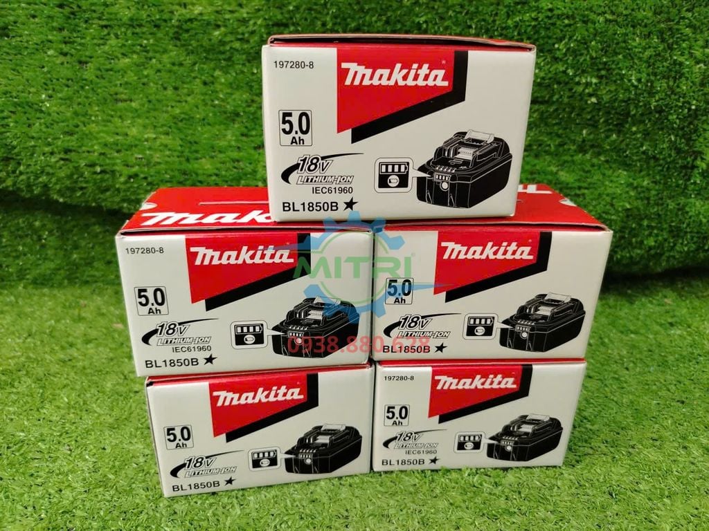 Pin Makita BL1850B 18V - 5.0Ah Chính Hãng Có Sẵn Tại Minh Triết - hình ảnh sản phẩm thực tế 2