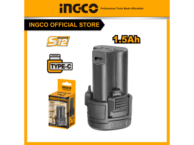 Pin Sạc Lithium-Ion Type-C 16V/1.5Ah INGCO FBLI12153 - hình ảnh sản phẩm thực tế 1