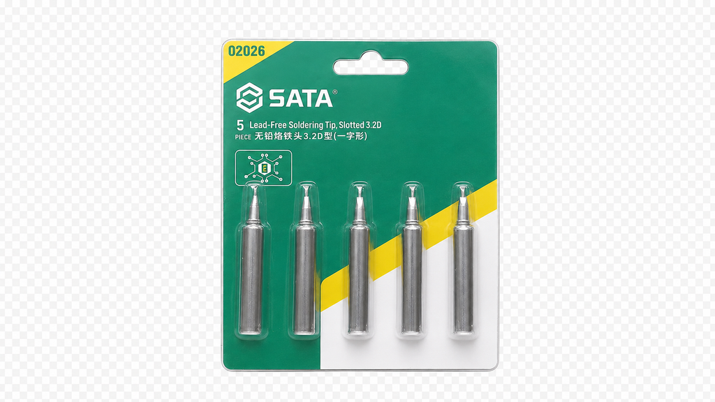 Bộ mỏ hàn 3.2D mũi phẳng SATA 02026 - hình ảnh sản phẩm thực tế 1