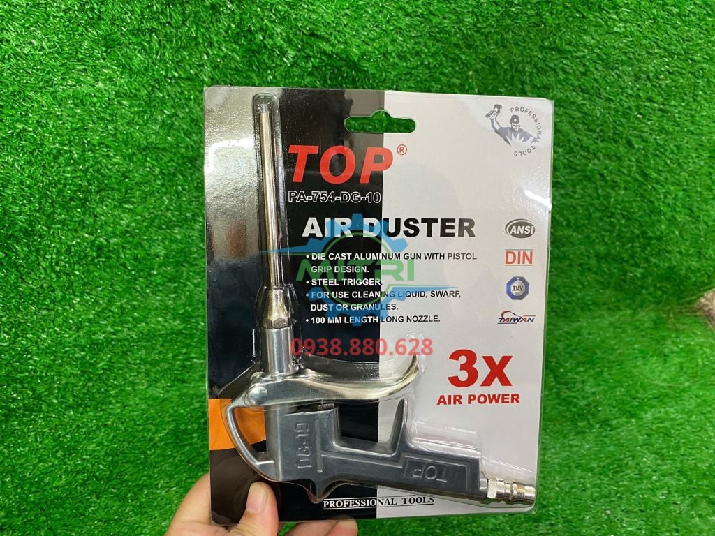 Súng xì khô xịt hơi đầu dài TOP DG-10 - hình ảnh sản phẩm thực tế 3
