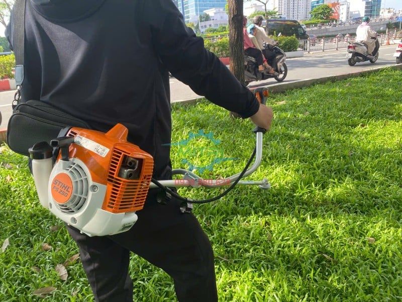 Máy Cắt Cỏ Đeo Vai Stihl FS 250 Chính Hãng – 40.2cc, 1.6kW - hình ảnh sản phẩm thực tế 5