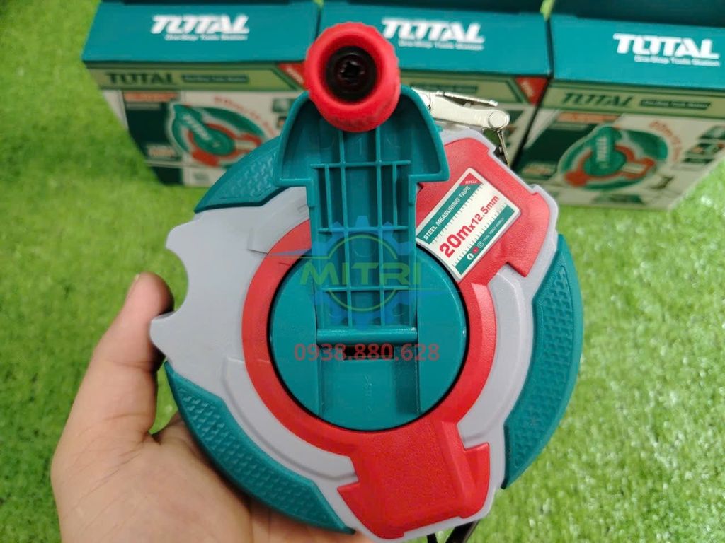 Thước Kéo Thép Nền Vàng 20mx12.5mm TOTAL TMT08206 Chính Hãng Có Sẵn Tại Minh Triết - hình ảnh sản phẩm thực tế 1
