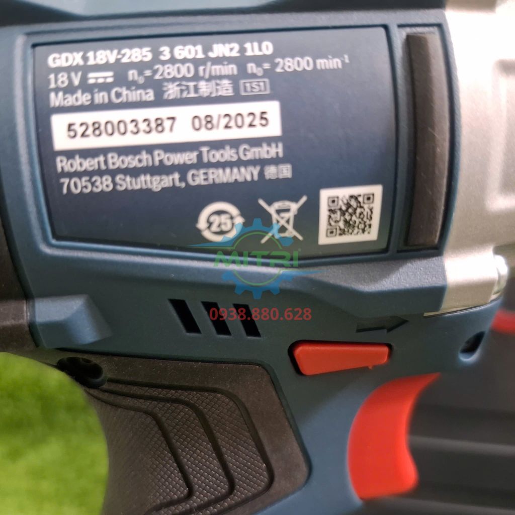 Bosch GDX 18V-285 – Máy Siết Bu Lông 18V 285Nm, Đầu 2 Trong 1 Chính Hãng - hình ảnh sản phẩm thực tế 2