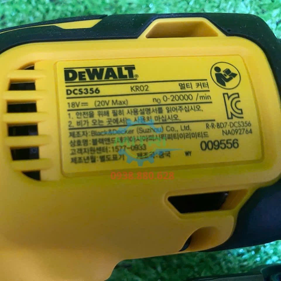 DEWALT DCS356B Chính Hãng – Máy Cắt Rung Đa Năng 20V Max XR, Combo Pin 2.0Ah Và Sạc - hình ảnh sản phẩm thực tế 3