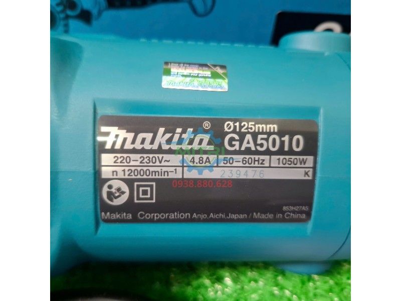Máy Mài Góc Makita GA5010 125mm Chính Hãng - hình ảnh sản phẩm thực tế 5