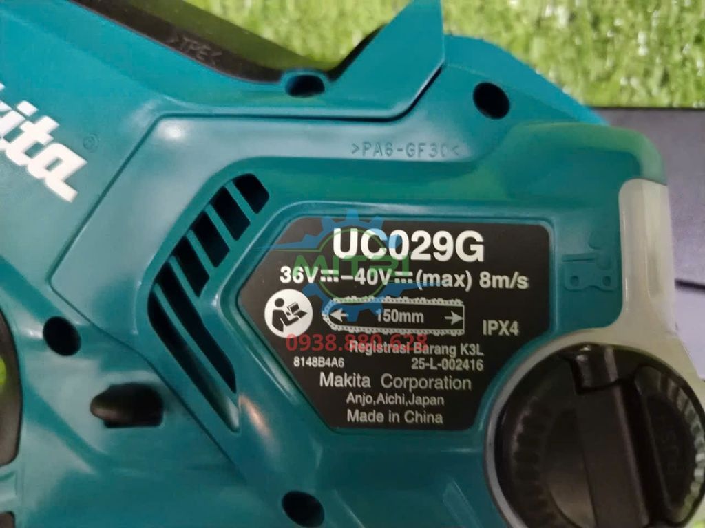 Máy Cưa Xích 150mm Dùng Pin 40V Max Makita UC029GZ01 Chính Hãng Có Sẵn Tại Minh Triết - hình ảnh sản phẩm thực tế 7