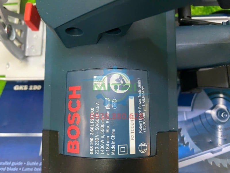Máy Cưa Đĩa Bosch GKS 190 Chính Hãng 1400W - hình ảnh sản phẩm thực tế 6