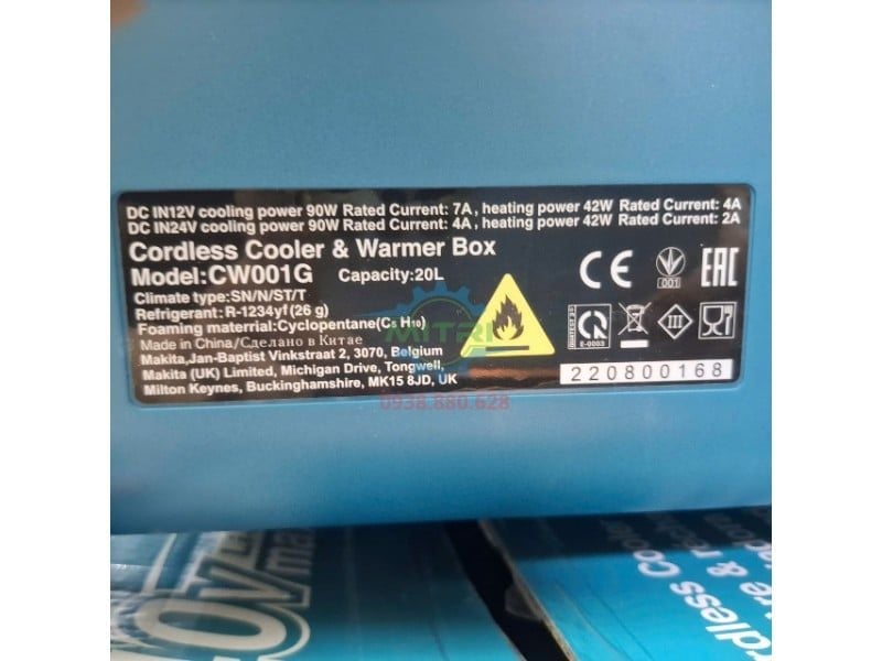 Makita CW001GZ01 – Hộp/Tủ Lạnh Làm Mát Và Giữ Ấm Di Động 20L Chính Hãng - hình ảnh sản phẩm thực tế 3