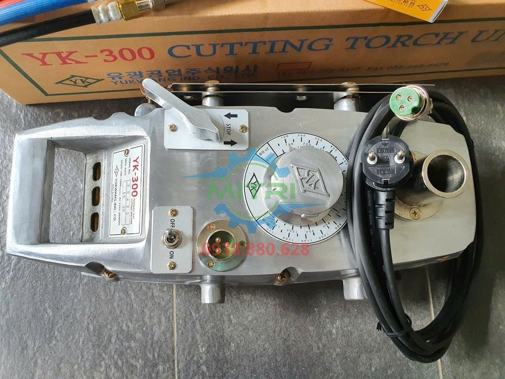 MÁY CẮT BẰNG TIA LỬA YUKWANG YK-300 (2 MỎ CẮT) DÙNG CHO CÁC CÔNG TRÌNH CƠ KHÍ LỚN - hình ảnh sản phẩm thực tế 7