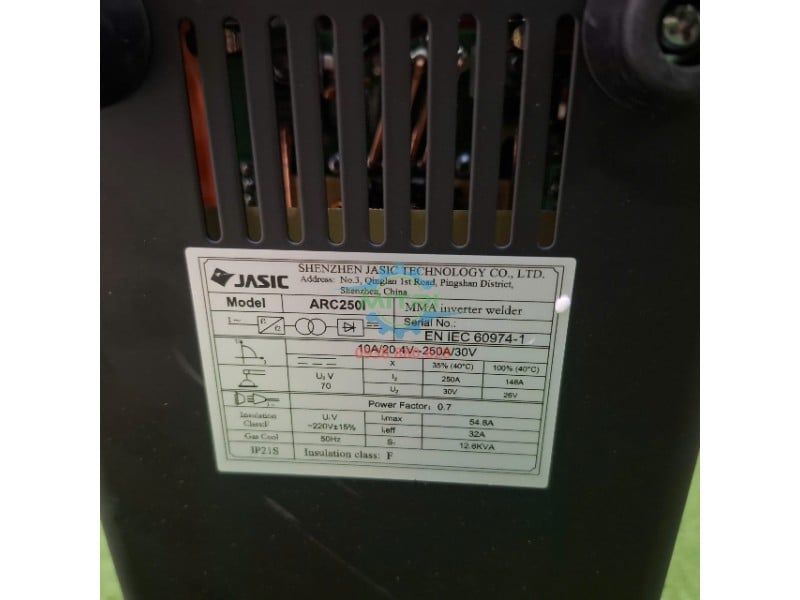 Máy Hàn Que Điện Tử Jasic ARC-250I Chính Hãng – 250A, 220V - hình ảnh sản phẩm thực tế 4