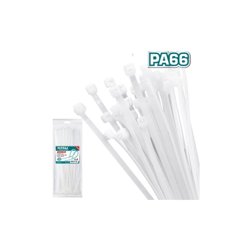 Dây Rút Nhựa Trắng 2.5x150mm Total THTCT15025 - hình ảnh sản phẩm thực tế 1