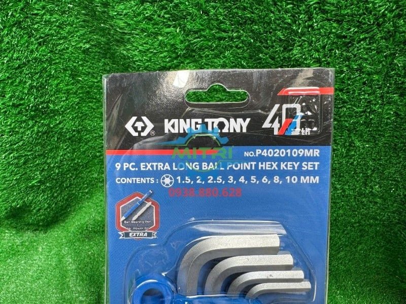 Bộ Lục Giác Kingtony 20109MR 9 Cây | Hợp Kim Thép SNCM+V Cao Cấp - hình ảnh sản phẩm thực tế 2