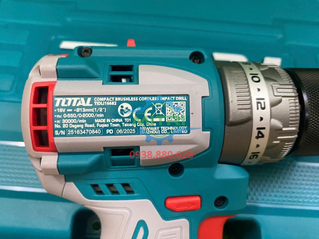 Máy khoan động lực dùng pin 16V Total TIDLI16682 (2 Pin 2.0Ah, 1 Sạc) - hình ảnh sản phẩm thực tế 3