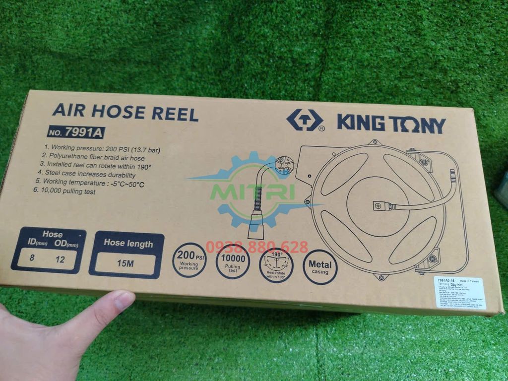 Cuộn Dây Hơi Tự Rút Kingtony 7991A Chính Hãng Có Sẵn Tại Minh Triết - hình ảnh sản phẩm thực tế 7