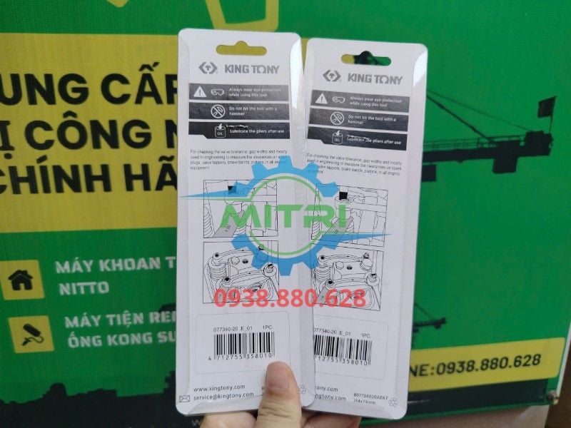 Thước Lá Đo Khe 0.05-1.0mm Kingtony 77340-20 - hình ảnh sản phẩm thực tế 2