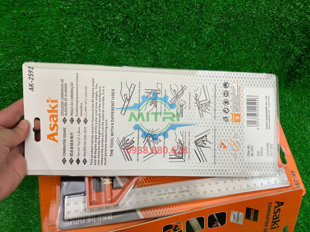 Thước Eke Thủy ASAKI AK-2592 - hình ảnh sản phẩm thực tế 3
