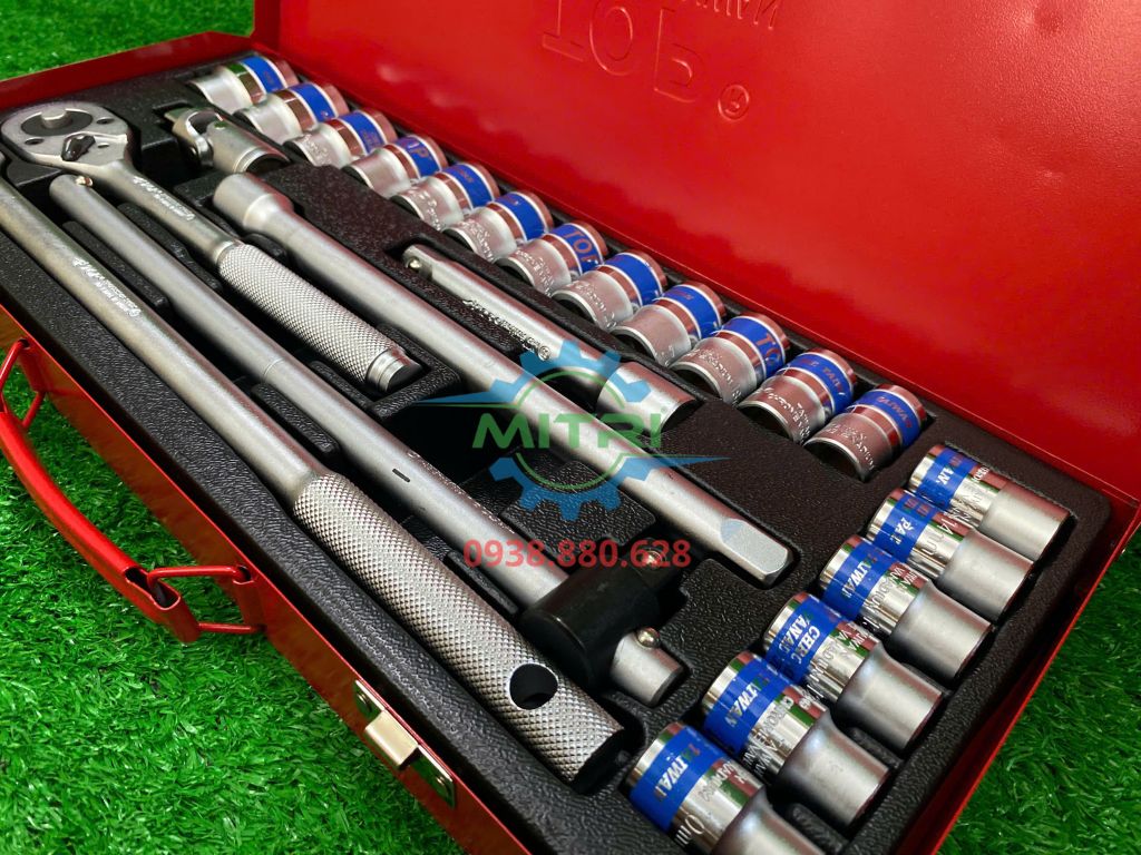 1/2" Bộ tuýp 24 cái hệ mét TOP KW-S424D-1 - hình ảnh sản phẩm thực tế 4
