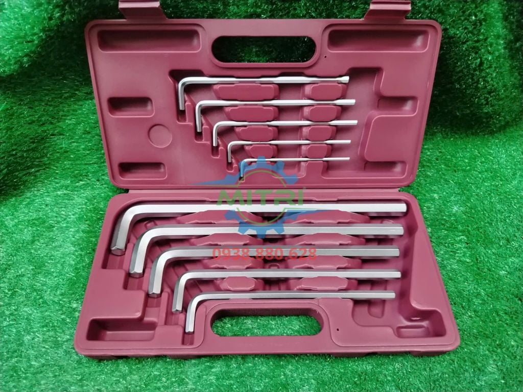 Bộ lục giác 10 cây hộp đỏ (hệ Inch) - TOP TWT-10-INCH - hình ảnh sản phẩm thực tế 5
