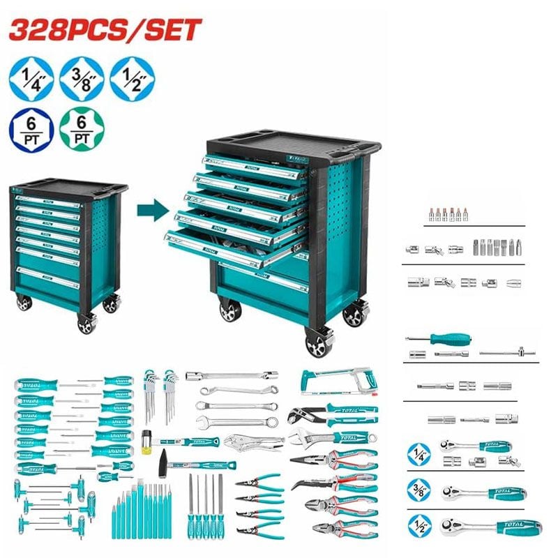 Tủ Đồ Nghề 7 Ngăn 328 Chi Tiết Total THPTCS73281 - hình ảnh sản phẩm thực tế 1
