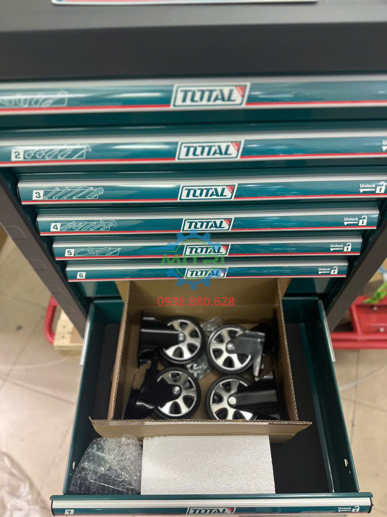 Tủ Đồ Nghề 7 Ngăn 328 Chi Tiết Total THPTCS73281 - hình ảnh sản phẩm thực tế 2