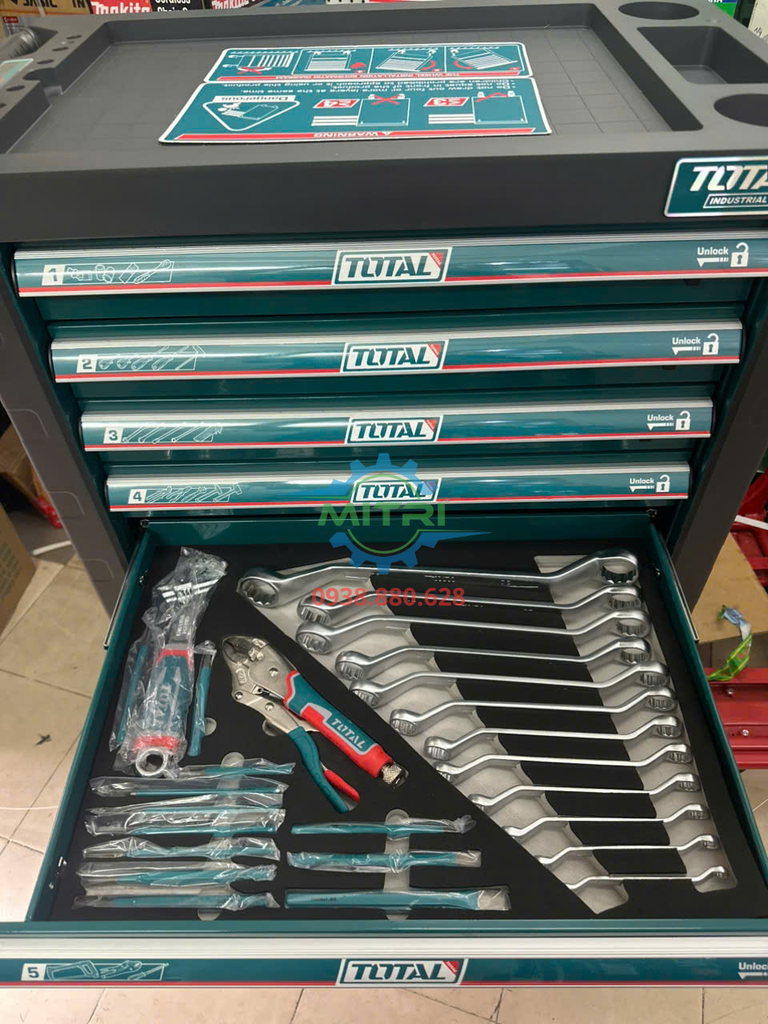 Tủ Đồ Nghề 7 Ngăn 328 Chi Tiết Total THPTCS73281 - hình ảnh sản phẩm thực tế 5