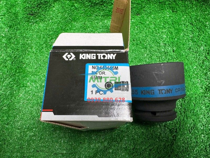 Khẩu lục giác hệ mét 3/4 inch gắn máy siết bulong KINGTONY 653555M - hình ảnh sản phẩm thực tế 9