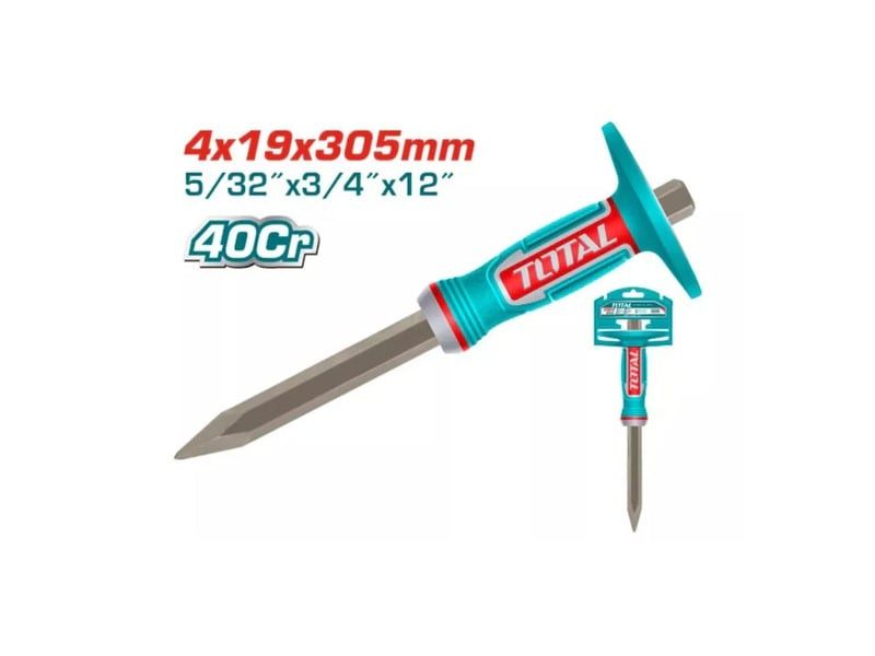 Đục Bê Tông Nhọn 4mmx19mmx 305mm Total THT4530419