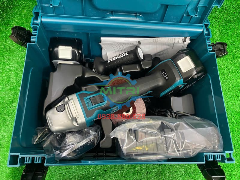 Máy Mài Góc Pin Makita DGA404RTJ2 (18V/5.0Ah) - hình ảnh sản phẩm thực tế 3