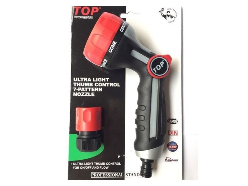 Vòi Xịt Tưới Cây, Rửa Xe Xoay 7 Tia Tăng Áp Cao Cấp TOP TGW-00231VN - hình ảnh sản phẩm thực tế 1
