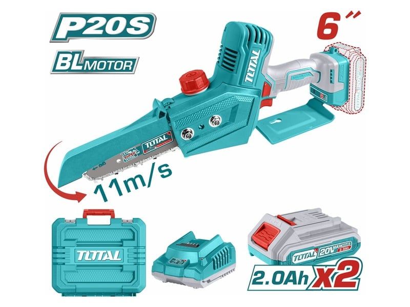 Máy cưa xích dùng pin 20V Total TGSLI20686 (2 Pin 2.0Ah, 1 Sạc) - hình ảnh sản phẩm thực tế 1