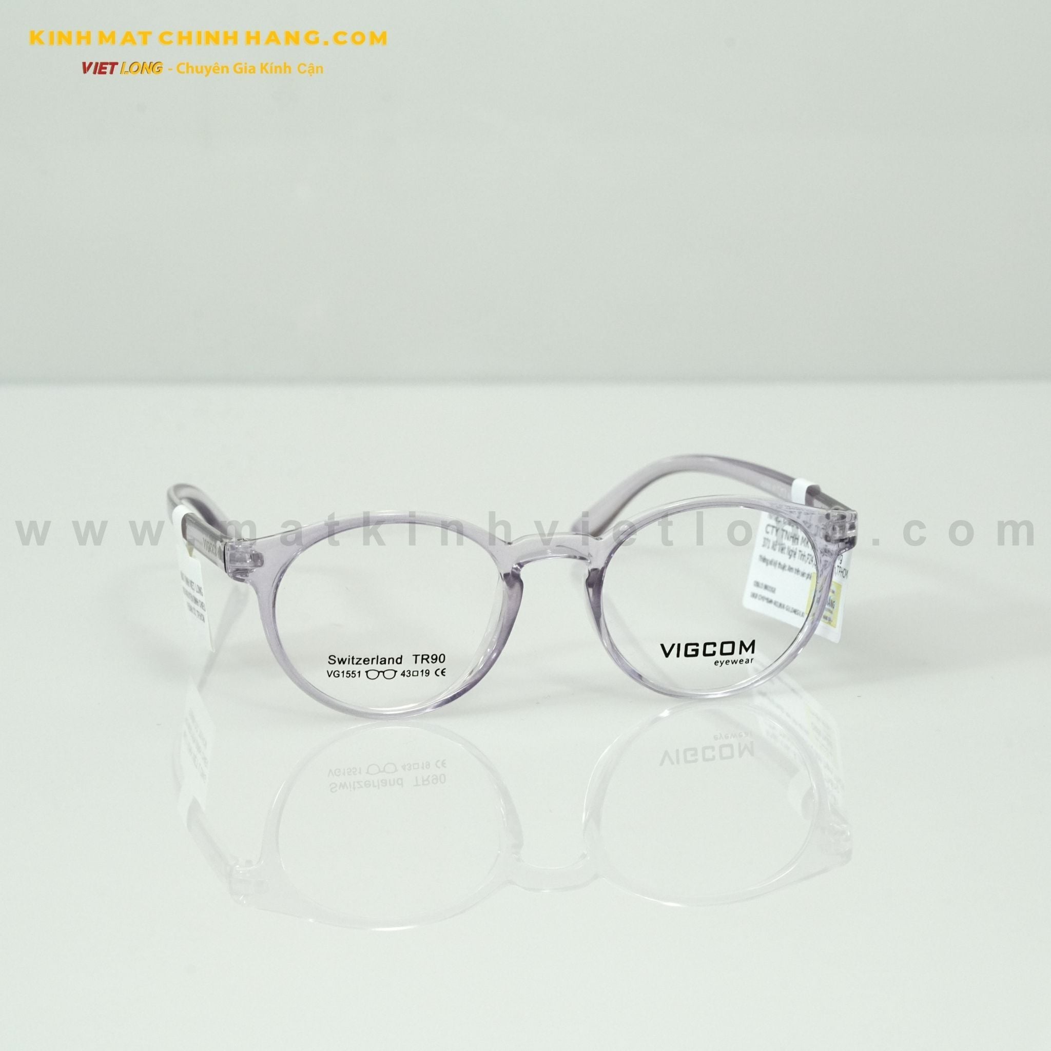  GỌNG KÍNH VIGCOM VG1551-K7 43-19 