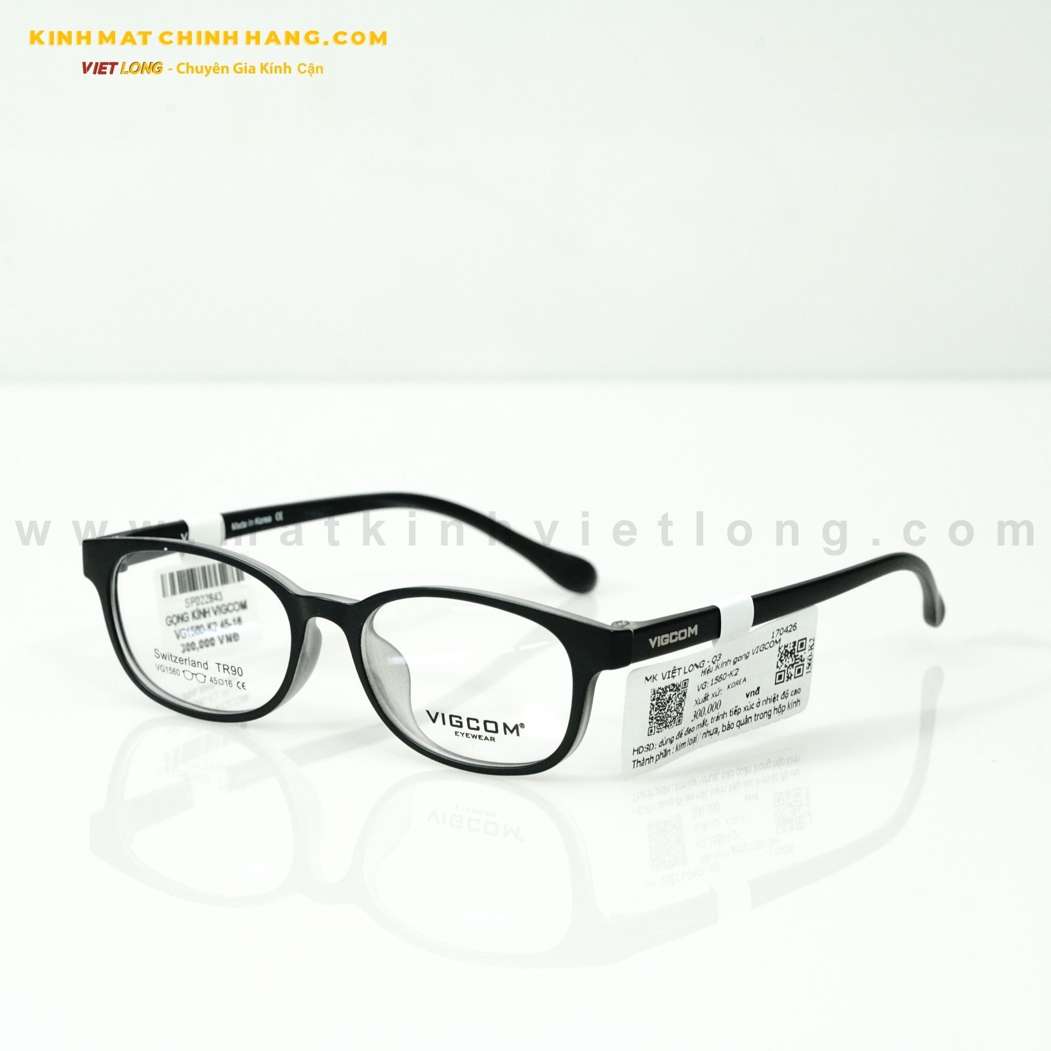 GỌNG KÍNH VIGCOM VG1560-K2 45-16 