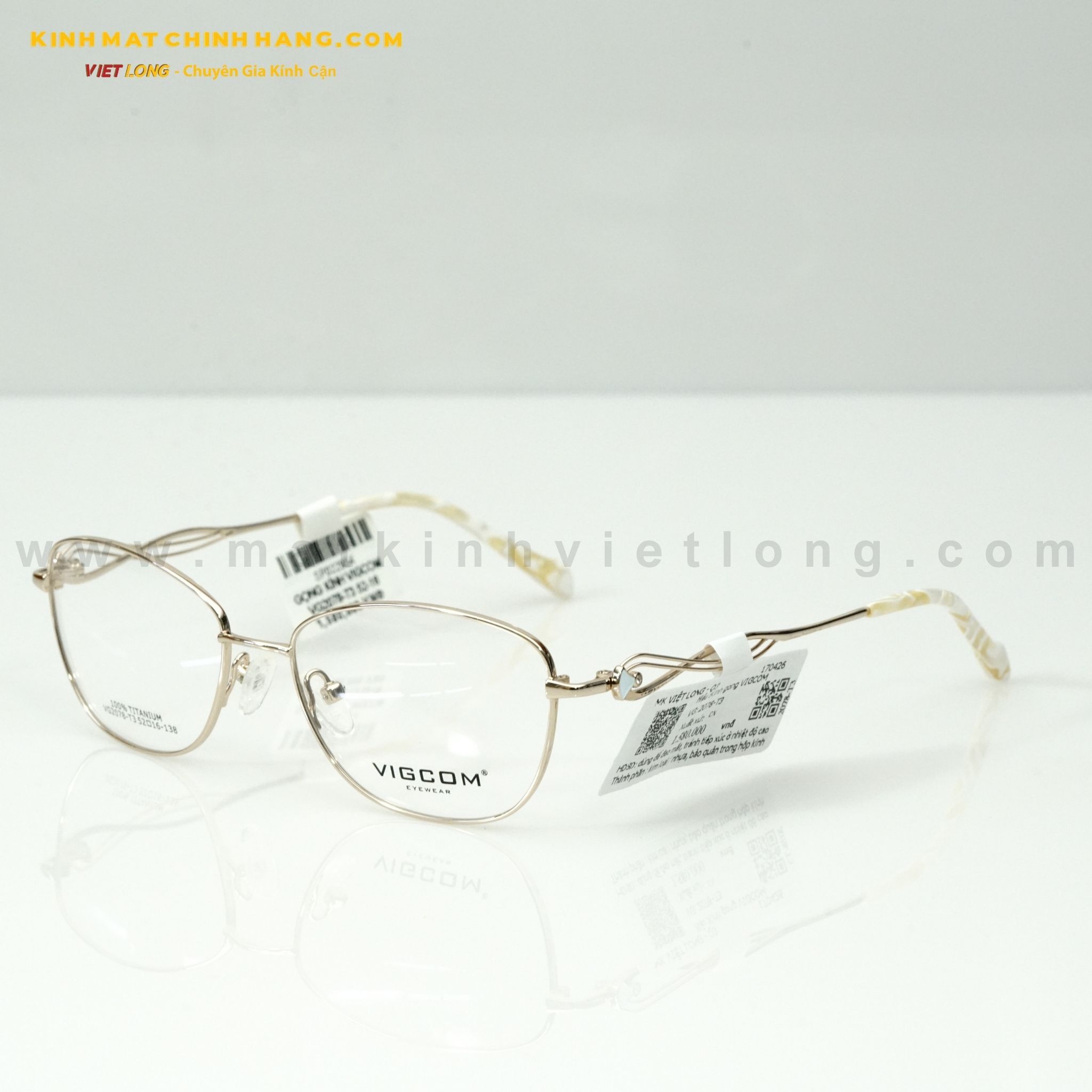  GỌNG KÍNH VIGCOM VG2078-T3 52-16 
