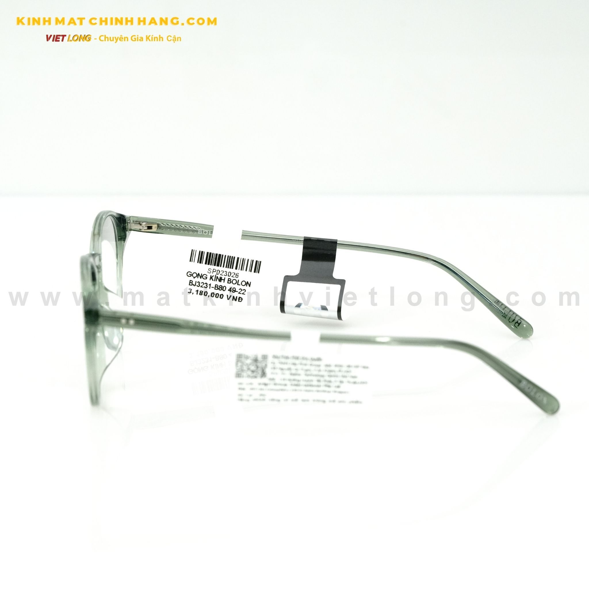  GỌNG KÍNH BOLON BJ3231-B80 49-22 