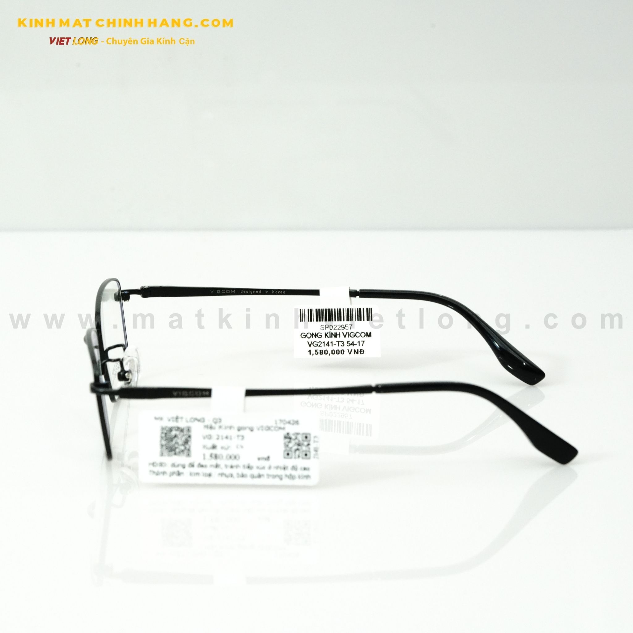  GỌNG KÍNH VIGCOM VG2141-T3 54-17 