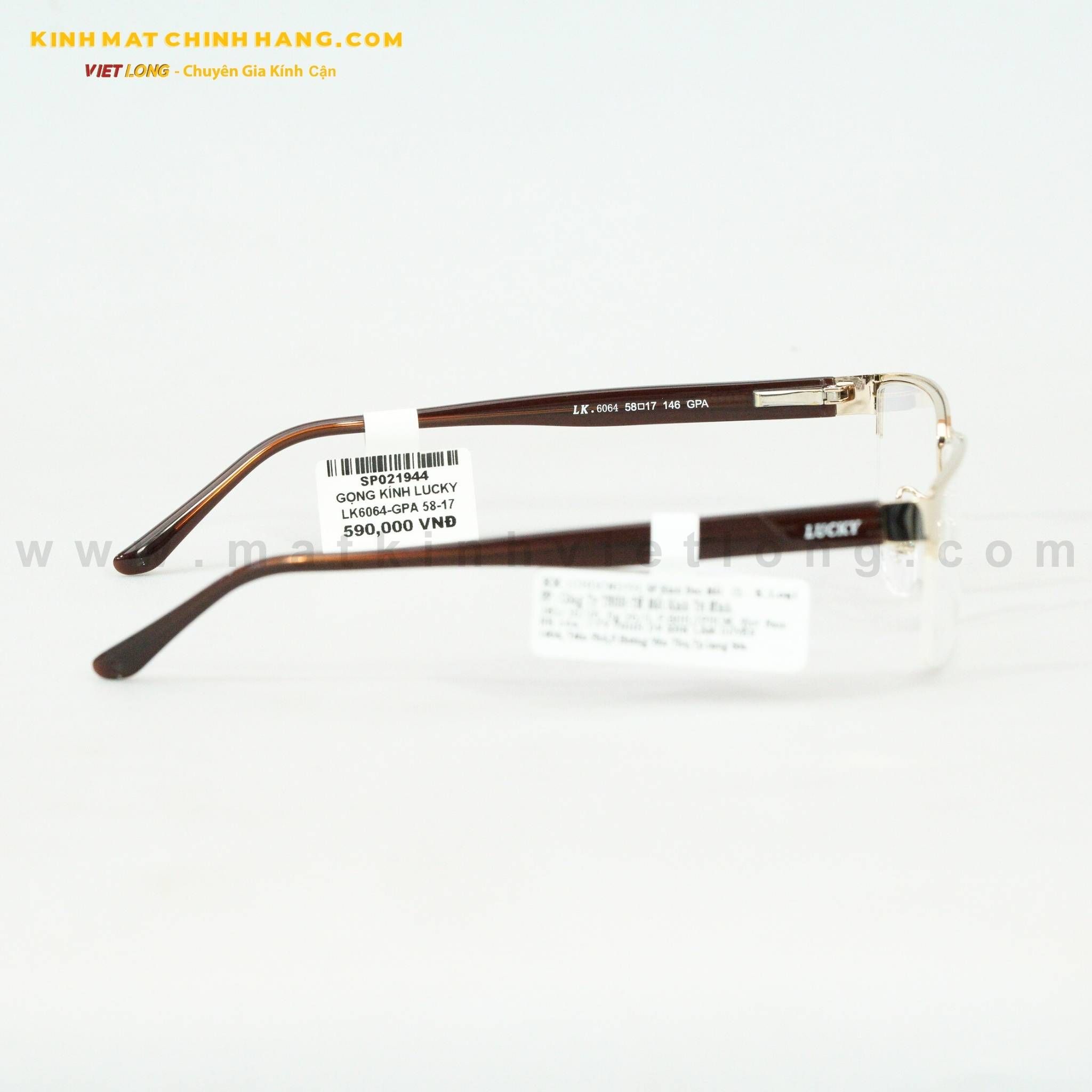  GỌNG KÍNH LUCKY LK6064-GPA 58-17 