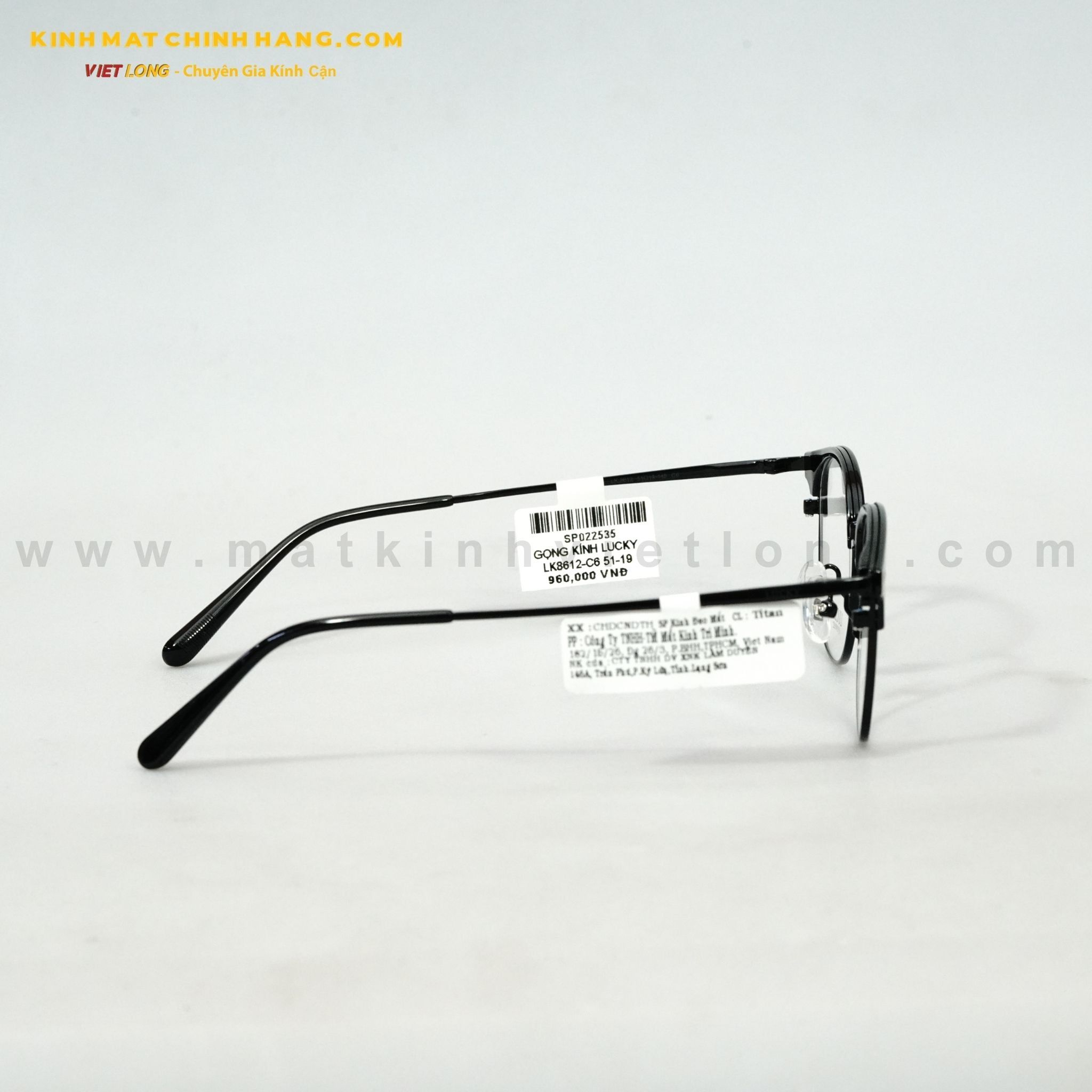  GỌNG KÍNH LUCKY LK8612-C6 51-19 