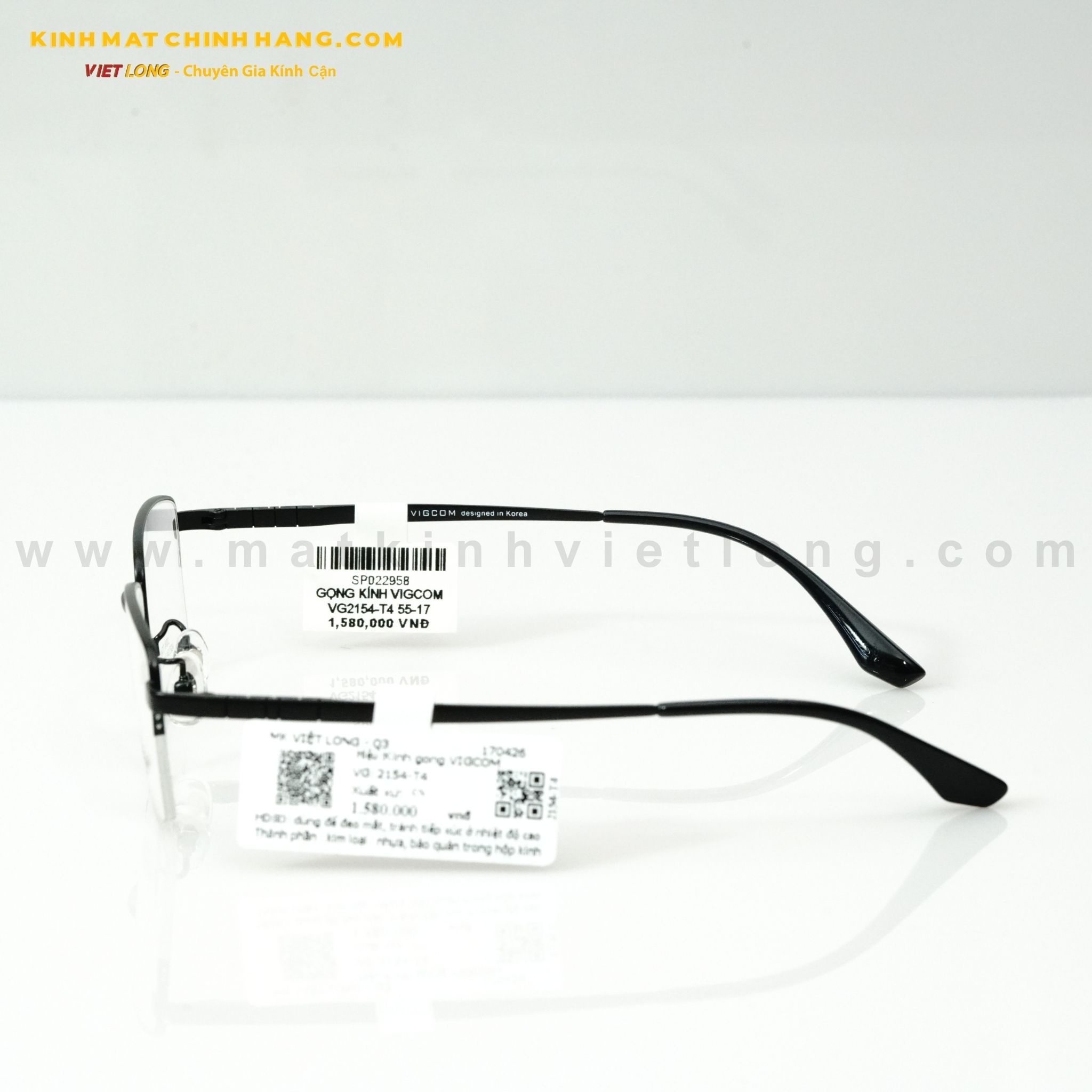  GỌNG KÍNH VIGCOM VG2154-T4 55-17 