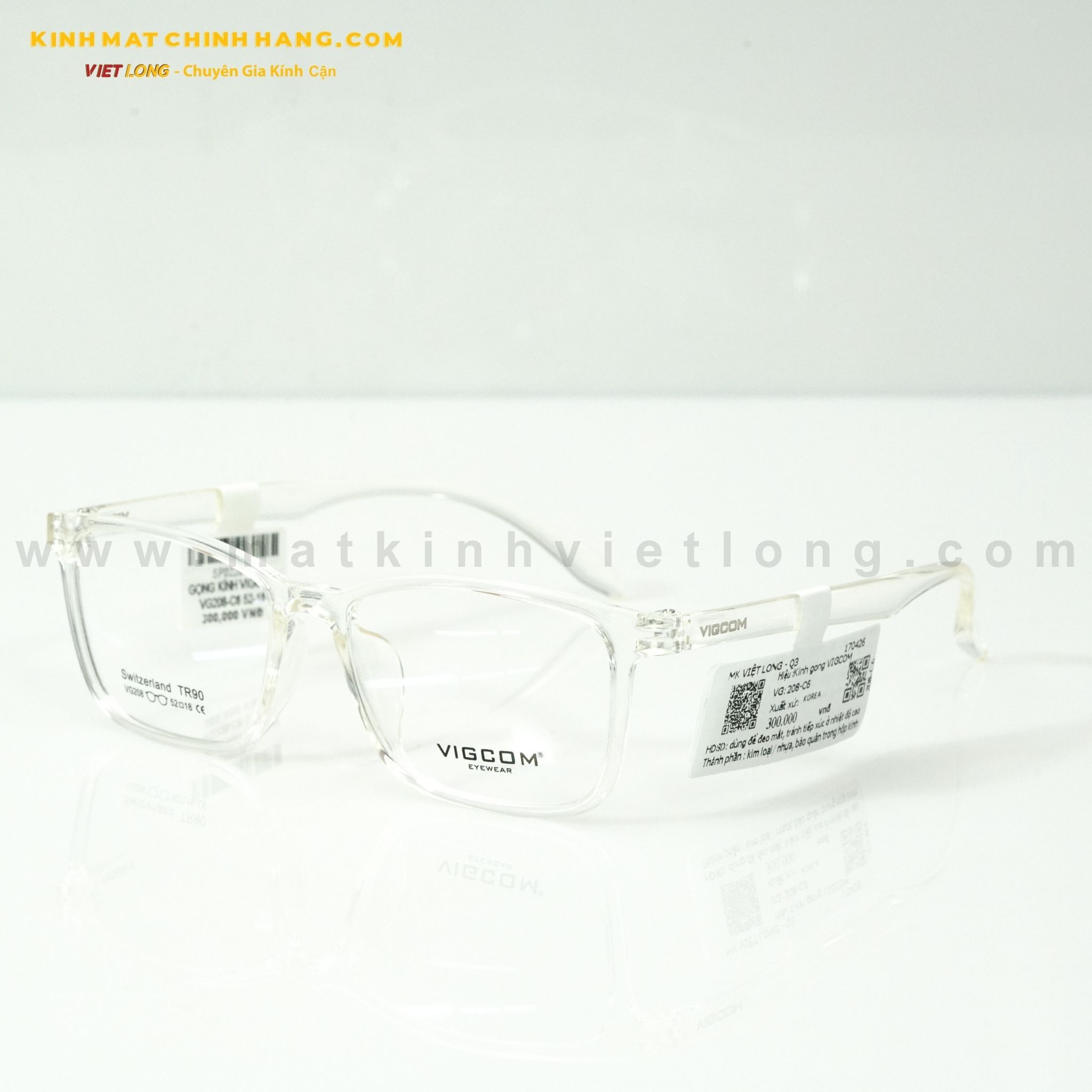  GỌNG KÍNH VIGCOM VG208-C6 52-18 