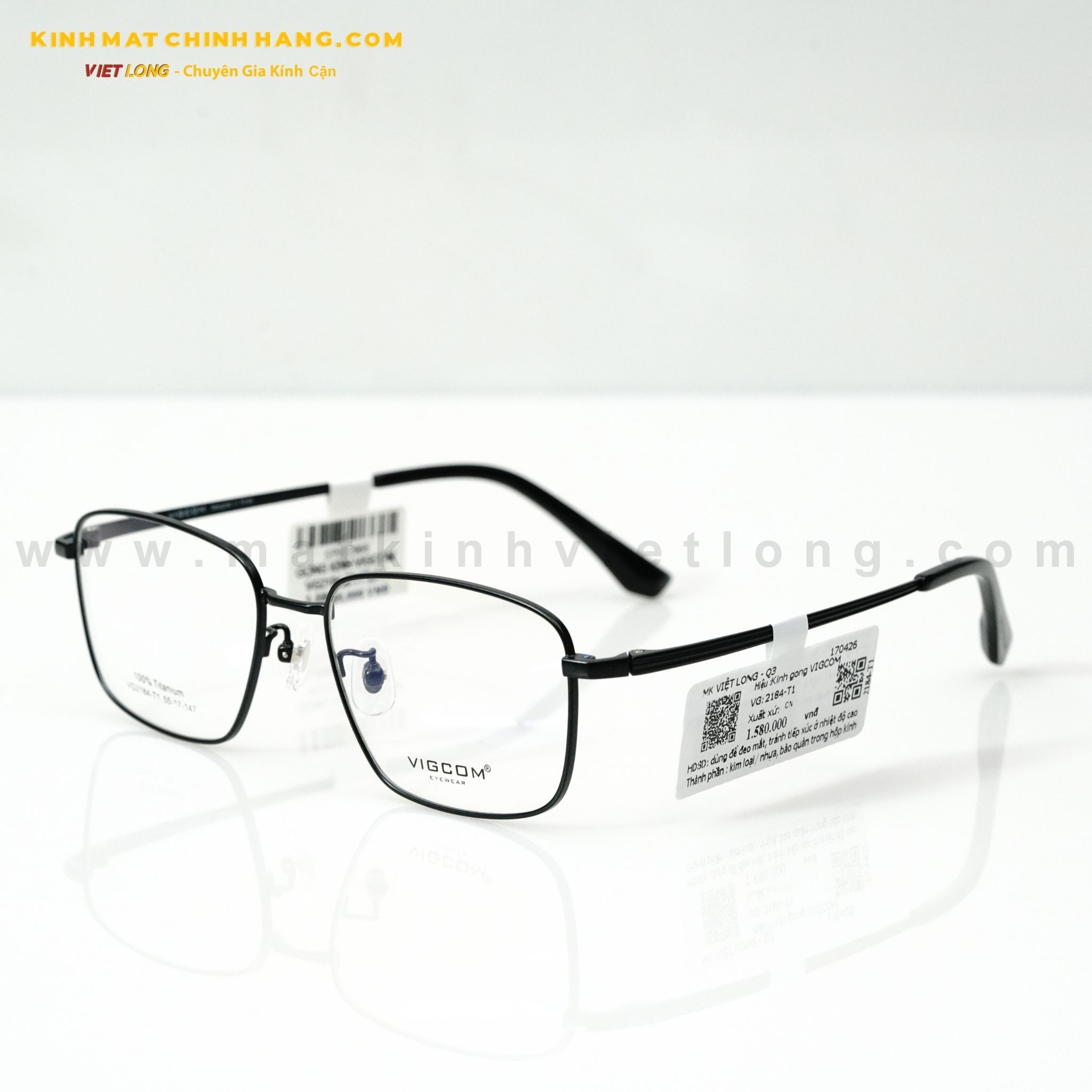 GỌNG KÍNH VIGCOM VG2184-T1 55-17 
