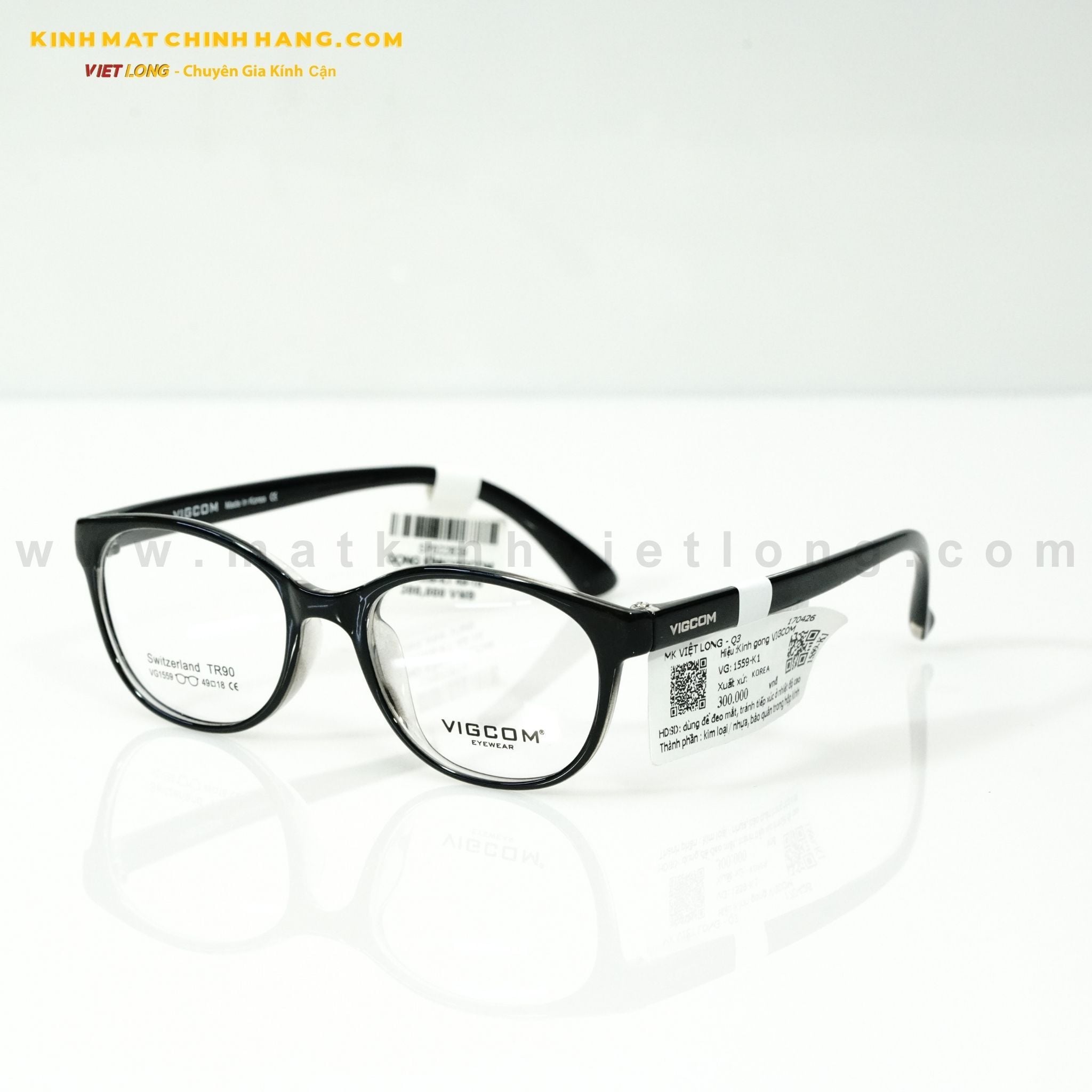  GỌNG KÍNH VIGCOM VG1559-K1 49-18 