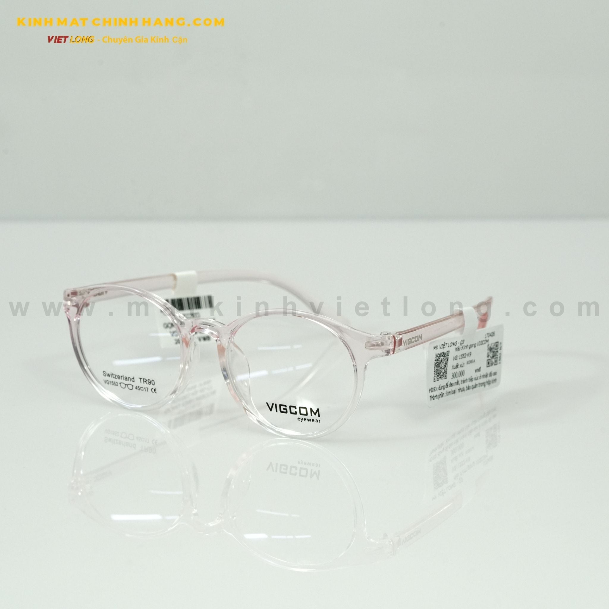  GỌNG KÍNH VIGCOM VG1552-K9 45-17 