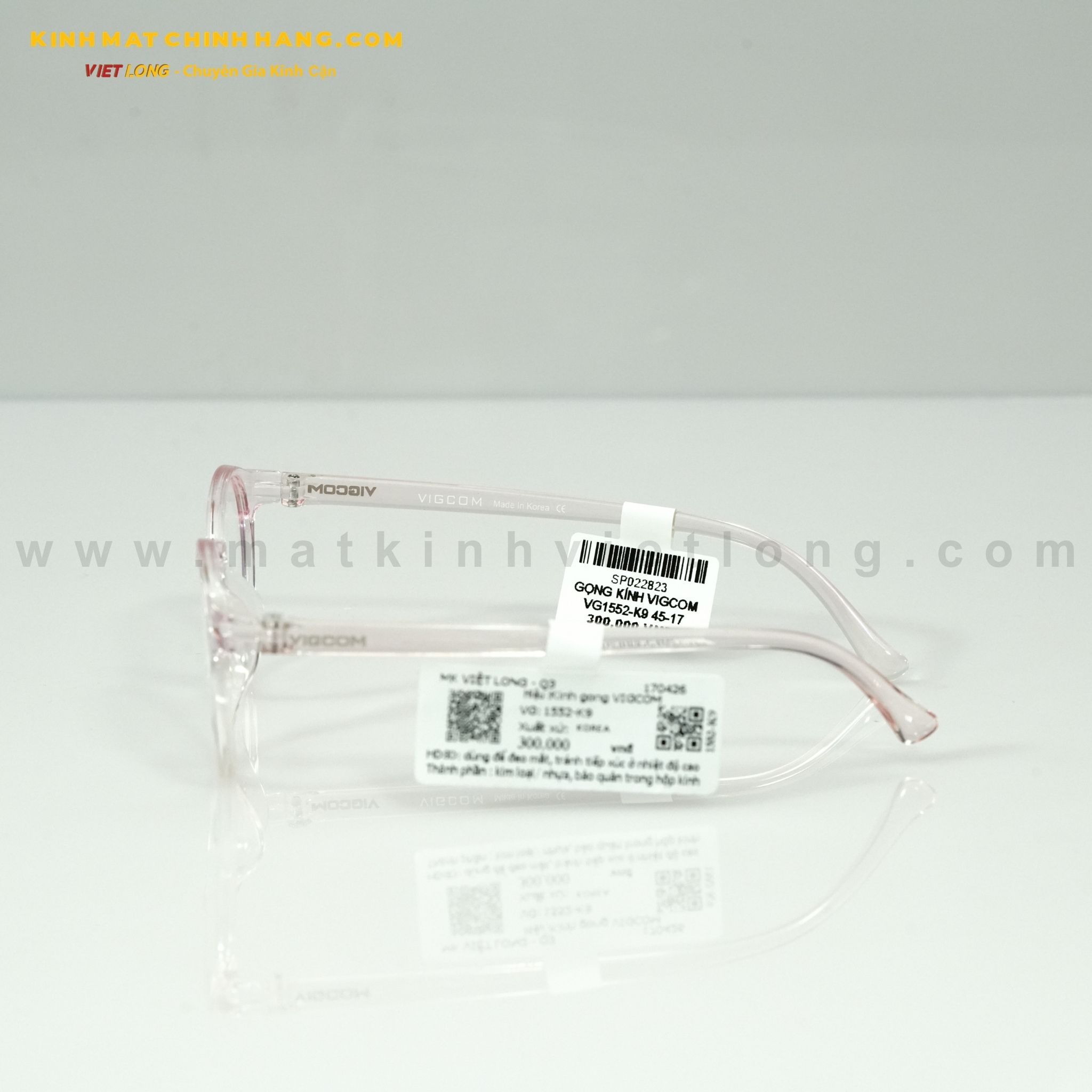  GỌNG KÍNH VIGCOM VG1552-K9 45-17 