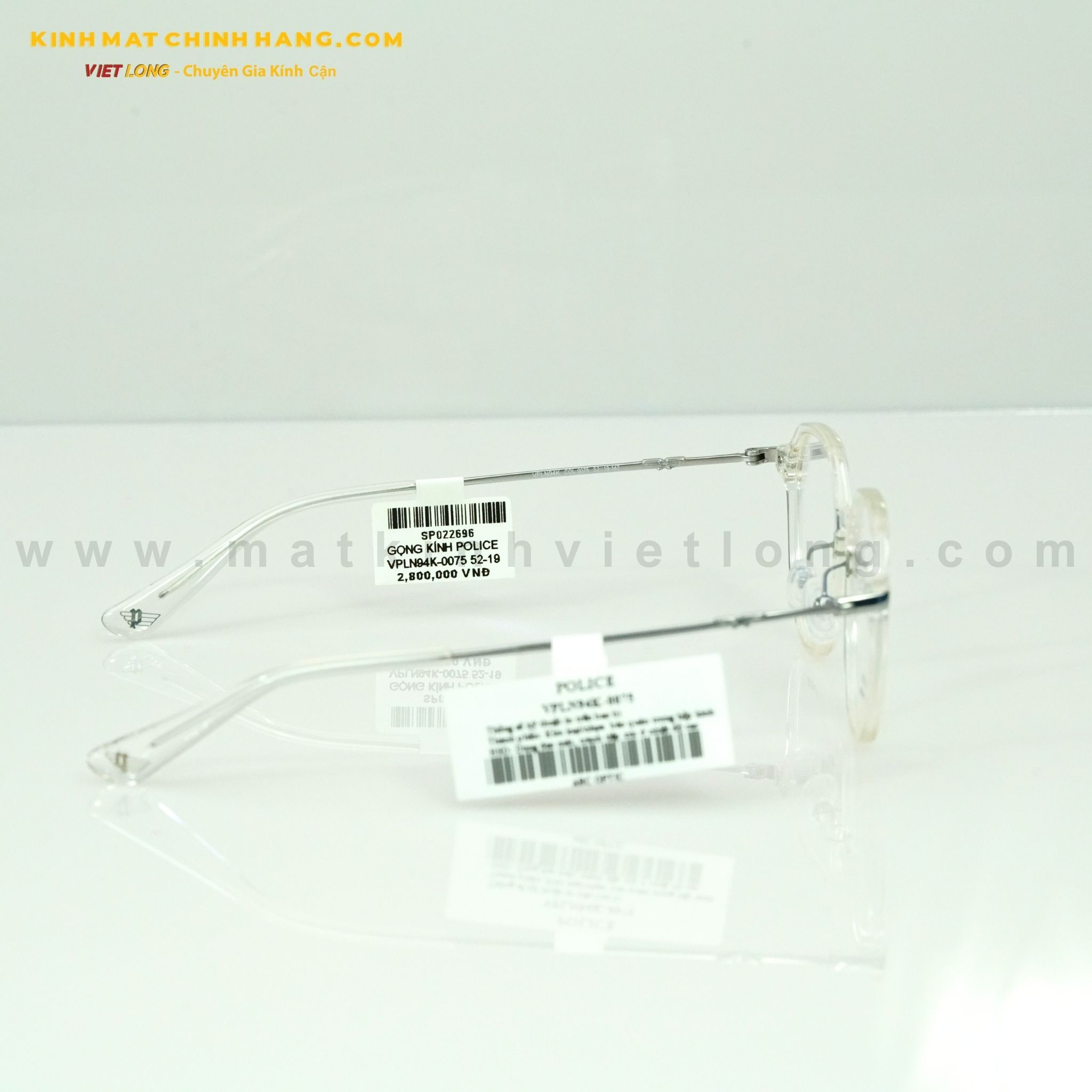  GỌNG KÍNH POLICE VPLN94K-0075 52-19 