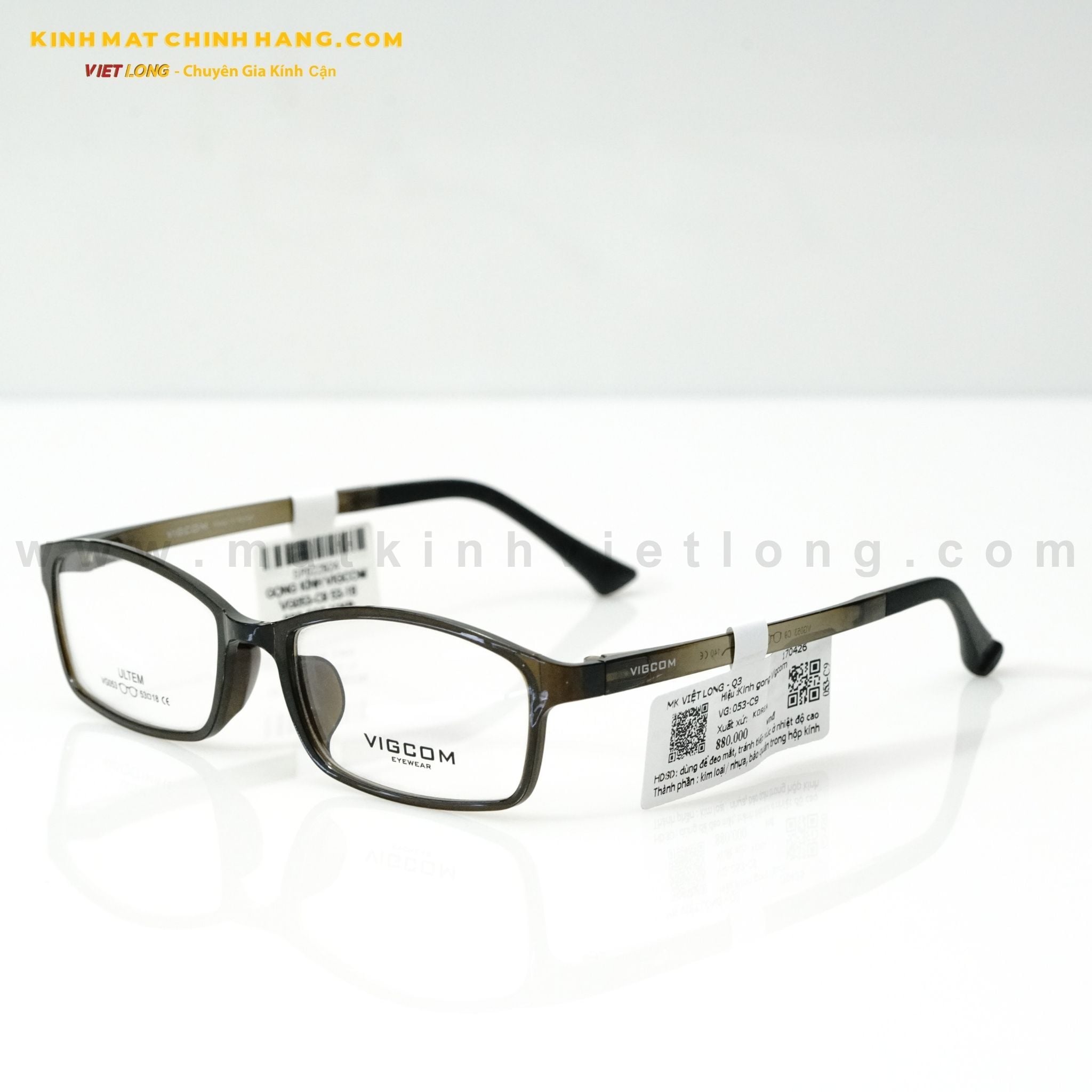  GỌNG KÍNH VIGCOM VG053-C9 53-18 