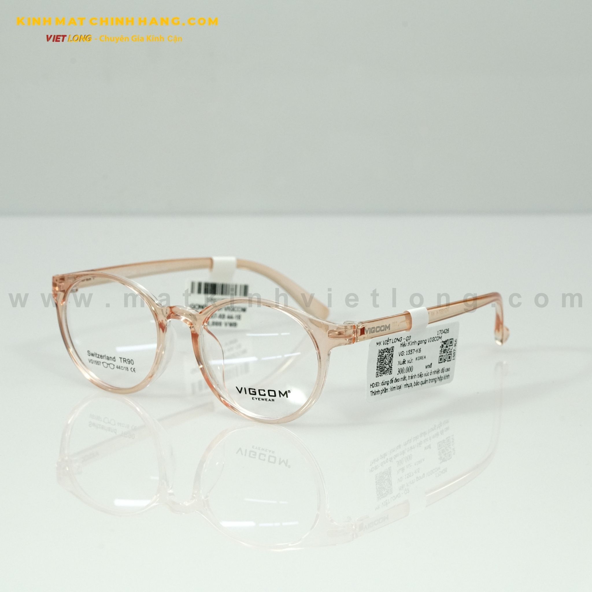  GỌNG KÍNH VIGCOM VG1557-K6 44-18 